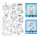 Craspire Hippo, Funny, Cute Clear Silicone Stamp Seal for Card Making Decoration and DIY Scrapbooking