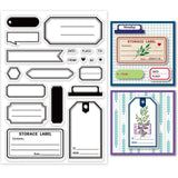 Craspire Label, Frame Clear Silicone Stamp Seal for Card Making Decoration and DIY Scrapbooking