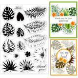 CRASPIRE Tropical Leaves Clear Stamps Seal for Card Making Decoration and DIY Scrapbooking