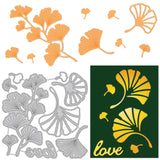 CRASPIRE Ginkgo Biloba Carbon Steel Cutting Dies Stencils, for DIY Scrapbooking/Photo Album, Decorative Embossing DIY Paper Card