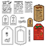 Craspire Custom PVC Plastic Clear Stamps, for DIY Scrapbooking, Photo Album Decorative, Cards Making, Label Pattern, 160x110x3mm