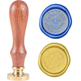 Divination Constellation Wood Handle Wax Seal Stamp