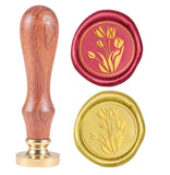 Tulip Wood Handle Wax Seal Stamp