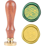 Zebra Pattern Wood Handle Wax Seal Stamp