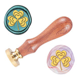 Clover Wood Handle Wax Seal Stamp