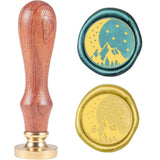 Moon Mountain Wood Handle Wax Seal Stamp