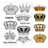 Craspire Crown Queen King Gem Vintage Clear Silicone Stamp Seal for Card Making Decoration and DIY Scrapbooking