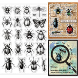 Craspire Insect Clear Stamps Seal for Card Making Decoration and DIY Scrapbooking