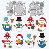 CRASPIRE Snowman Carbon Steel Cutting Dies Stencils, for DIY Scrapbooking/Photo Album, Decorative Embossing DIY Paper Card