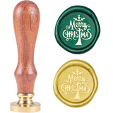 Christmas Tree Wood Handle Wax Seal Stamp