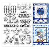 Craspire Hanukkah, Candles Clear Silicone Stamp Seal for Card Making Decoration and DIY Scrapbooking