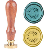 Dolphin Wood Handle 3D Wax Seal Stamp