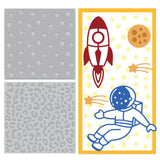 CRASPIRE Star Leopard Embossed Board Carbon Steel Cutting Dies Stencils, for DIY Scrapbooking/Photo Album, Decorative Embossing DIY Paper Card