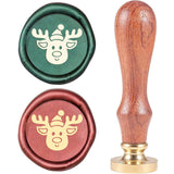 Christmas Elk Wood Handle Wax Seal Stamp
