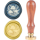 Mushroom-2 Wood Handle Wax Seal Stamp