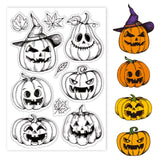 Craspire Halloween, Pumpkin Clear Silicone Stamp Seal for Card Making Decoration and DIY Scrapbooking