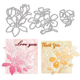 CRASPIRE Line Flower Carbon Steel Cutting Dies Stencils, for DIY Scrapbooking/Photo Album, Decorative Embossing DIY Paper Card
