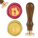 Couple Wood Handle Wax Seal Stamp