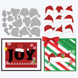 CRASPIRE Christmas Hat, Antlers, Stick Pond, Snowflakes Carbon Steel Cutting Dies Stencils, for DIY Scrapbooking/Photo Album, Decorative Embossing DIY Paper Card