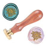 Flower Wood Handle Wax Seal Stamp
