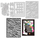 CRASPIRE Zebra Carbon Steel Cutting Dies Stencils, for DIY Scrapbooking/Photo Album, Decorative Embossing DIY Paper Card