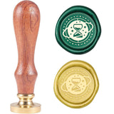 Hourglass Planet Wood Handle Wax Seal Stamp