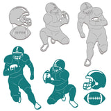 CRASPIRE Football Carbon Steel Cutting Dies Stencils, for DIY Scrapbooking/Photo Album, Decorative Embossing DIY Paper Card