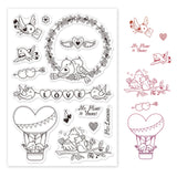 Craspire Animal, Bird, Valentine, Love Clear Silicone Stamp Seal for Card Making Decoration and DIY Scrapbooking