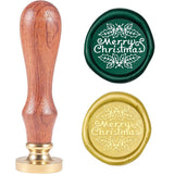 Merry Christmas Wood Handle Wax Seal Stamp