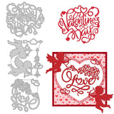 CRASPIRE Valentine's Day, Cupid Carbon Steel Cutting Dies Stencils, for DIY Scrapbooking/Photo Album, Decorative Embossing DIY Paper Card