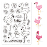 Craspire Flamingos, Island, Summer Clear Silicone Stamp Seal for Card Making Decoration and DIY Scrapbooking