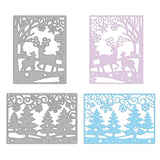 CRASPIRE Winter, Deer, Christmas Tree, Snowflakes Carbon Steel Cutting Dies Stencils, for DIY Scrapbooking/Photo Album, Decorative Embossing DIY Paper Card