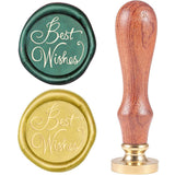 Best Wish Wood Handle Wax Seal Stamp