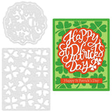 CRASPIRE St. Patrick's Day Background Frame Carbon Steel Cutting Dies Stencils, for DIY Scrapbooking/Photo Album, Decorative Embossing DIY Paper Card