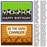 CRASPIRE Ball Corners, Football, Basketball, Football, Baseball Carbon Steel Cutting Dies Stencils, for DIY Scrapbooking/Photo Album, Decorative Embossing DIY Paper Card