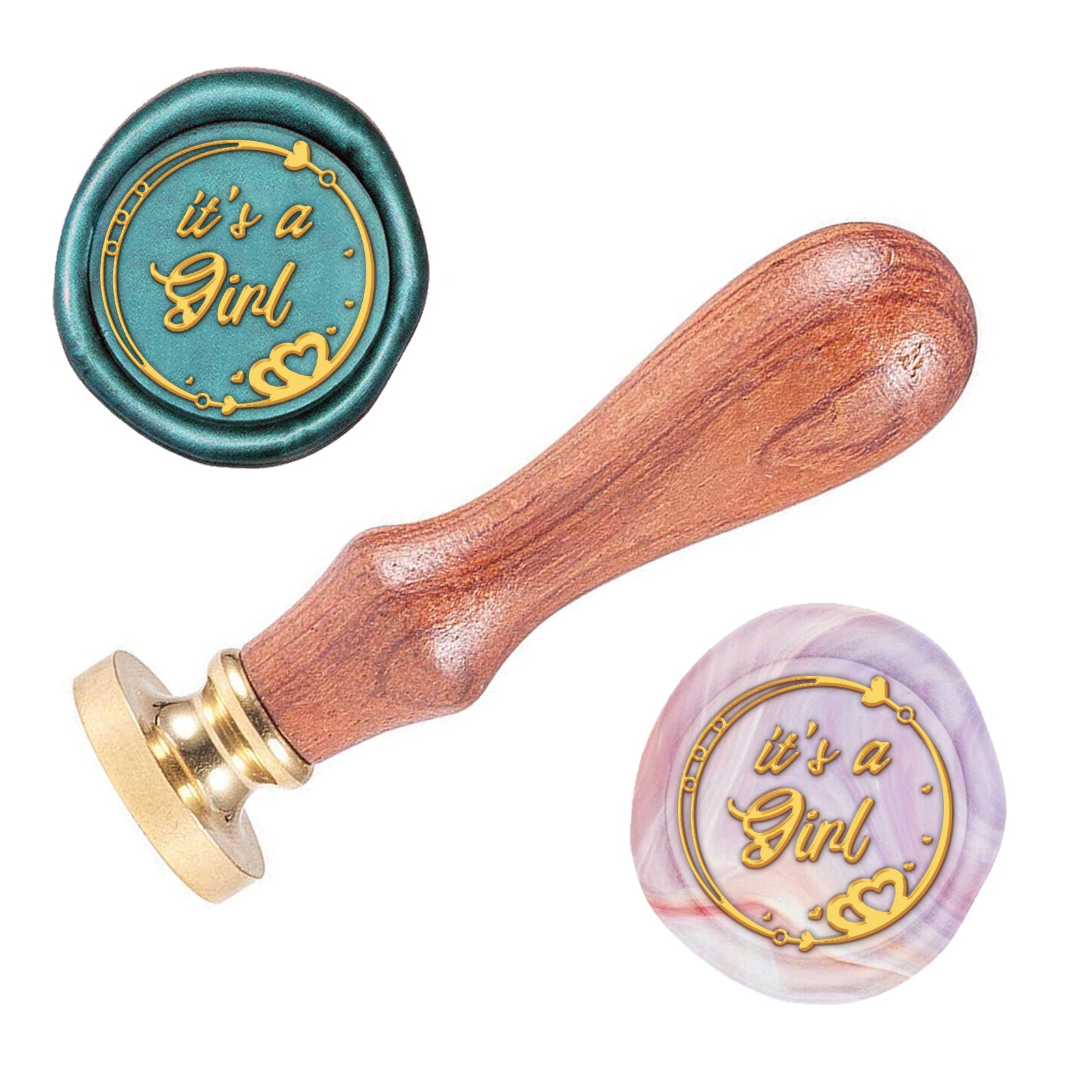 It's a girl Wood Handle Wax Seal Stamp