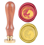 Horse with Tree Wood Handle Wax Seal Stamp