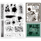 Craspire Background, Stains Clear Silicone Stamp Seal for Card Making Decoration and DIY Scrapbooking