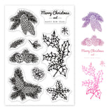 Craspire Pine Cones, Wolf Bones Silicone Stamp Seal for Card Making Decoration and DIY Scrapbooking