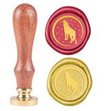 Wolf  Wood Handle Wax Seal Stamp