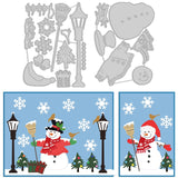 CRASPIRE Christmas Snowman, Winter Carbon Steel Cutting Dies Stencils, for DIY Scrapbooking/Photo Album, Decorative Embossing DIY Paper Card