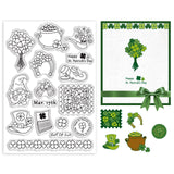 Craspire St. Patrick's Day Icons Clear Silicone Stamp Seal for Card Making Decoration and DIY Scrapbooking