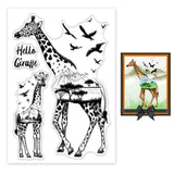 Craspire Giraffe, Animal, Tree, Bird, Realistic Clear Silicone Stamp Seal for Card Making Decoration and DIY Scrapbooking