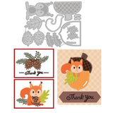 CRASPIRE Pine Cones, Thanksgiving Carbon Steel Cutting Dies Stencils, for DIY Scrapbooking/Photo Album, Decorative Embossing DIY Paper Card