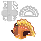 CRASPIRE Turkey, Thanksgiving Carbon Steel Cutting Dies Stencils, for DIY Scrapbooking/Photo Album, Decorative Embossing DIY Paper Card