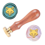 Fox Wood Handle Wax Seal Stamp