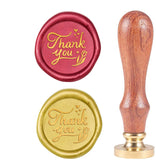 Word Thank You Wood Handle Wax Seal Stamp