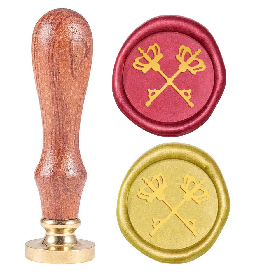 Key-5 Wood Handle Wax Seal Stamp