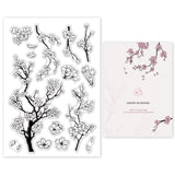 Craspire Cherry Blossoms Clear Silicone Stamp Seal for Card Making Decoration and DIY Scrapbooking