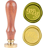 Monogram MY Wood Handle Wax Seal Stamp